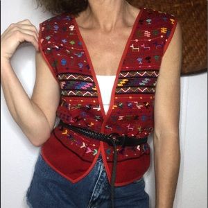 🍓VTG handmade Guatemalan vest